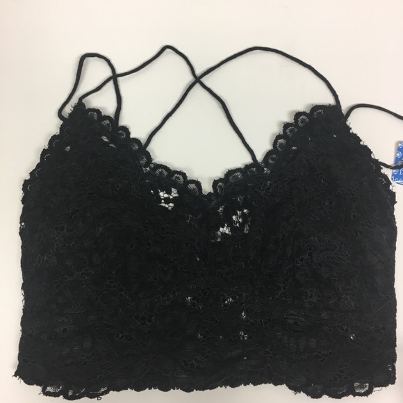 NWT Intimately Free People Celine Bralette Black Size Small - Picture 5 of 6